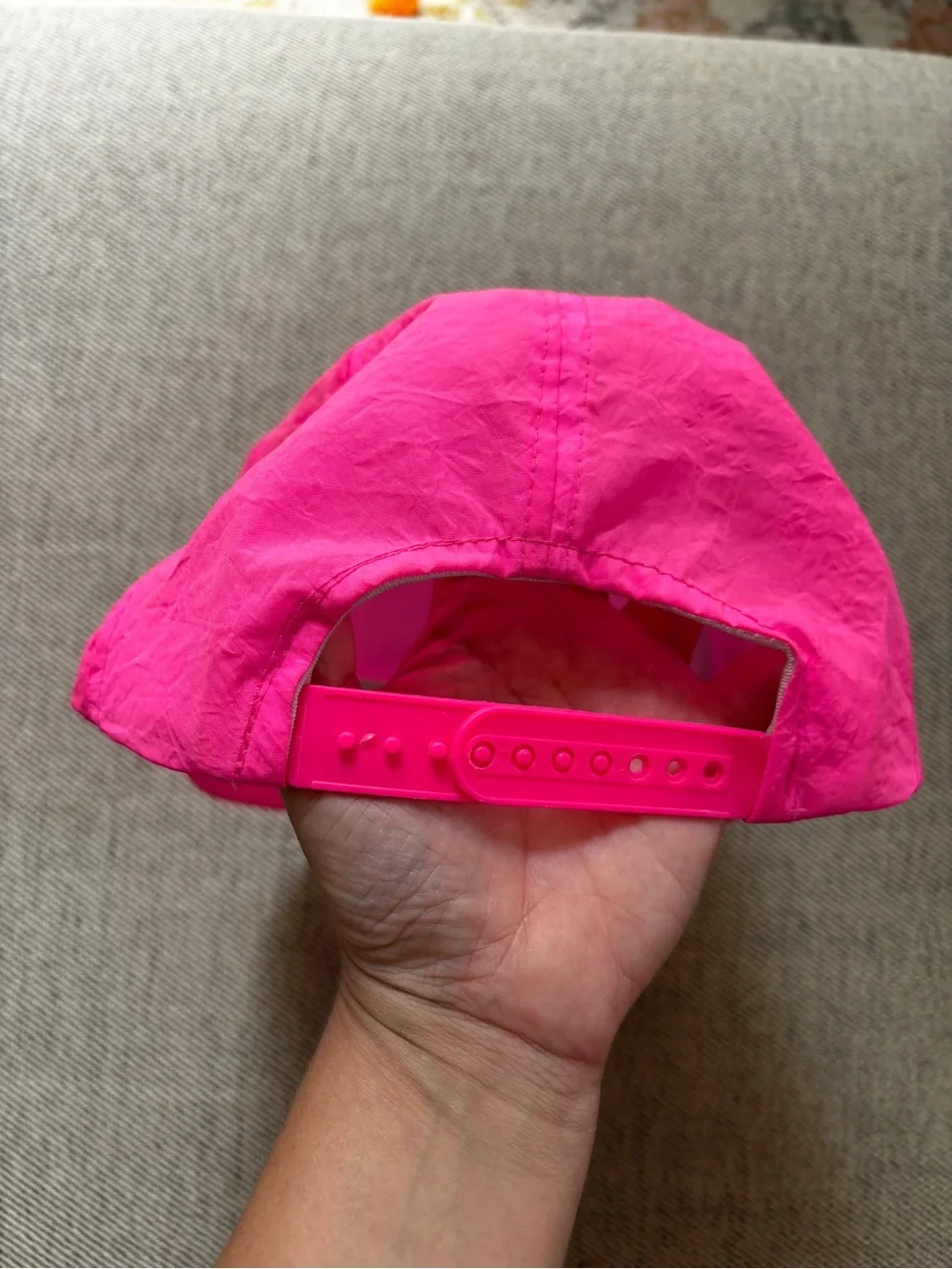Vintage Shingle Shack Daytona Beach Florida 80s Hat Rope Snapback Hot Pink